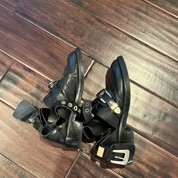 Jessica Buurman Black Gold double buckle boots size 38 - Picture 2 of 14